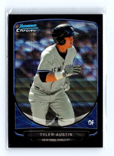 2013 Bowman Draft Picks #TP-2 Tyler Austin Chrome Top Prospects Black Wave