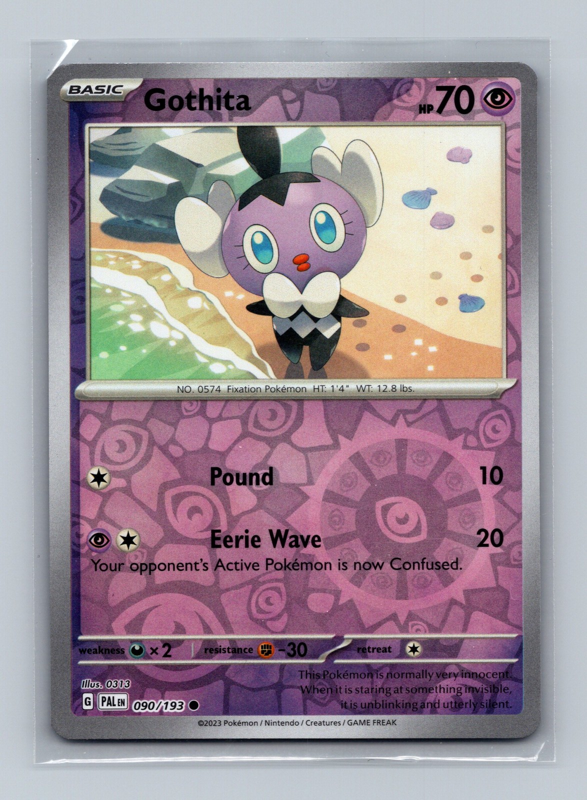 Pokemon TCG SV02: Paldea Evolved #090/193 Gothita Holo