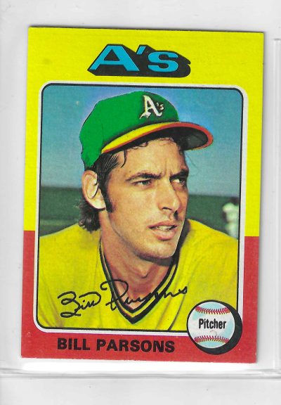 1975 Topps MINI Baseball - SET BREAK - Bill Parsons #613