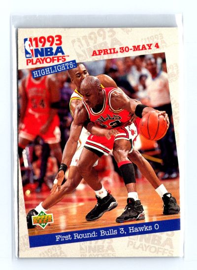 1993-94 Upper Deck #180 First Round: Bulls 3, Hawks 0
