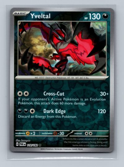 SV04: Paradox Rift #118/182 Yveltal Holo