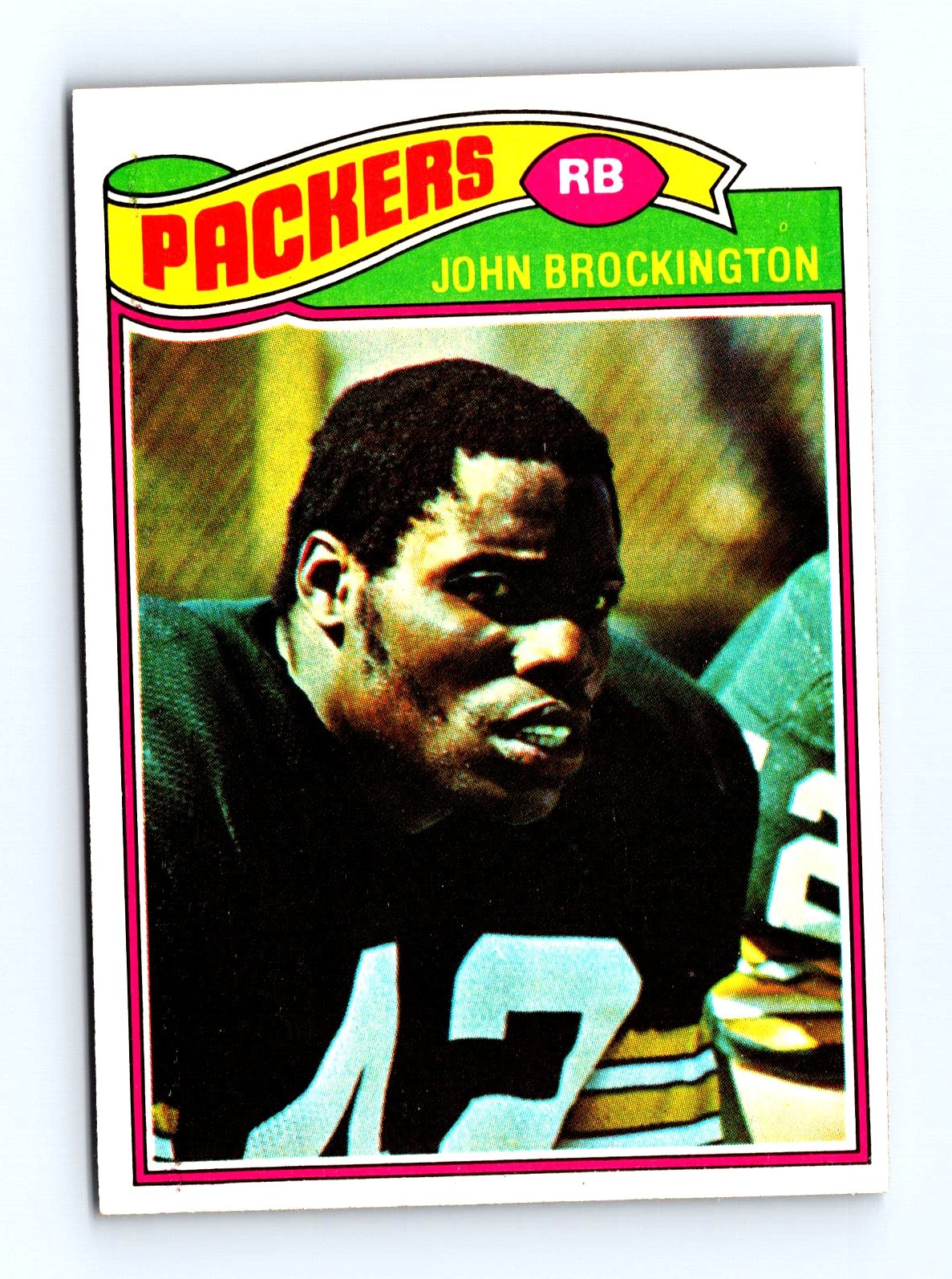 1977 Topps #166 John Brockington Green Bay Packers Football Card