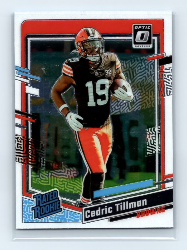 Cedric Tillman 2023 Donruss Optic #224 Rated Rookie Browns EXCELLENT