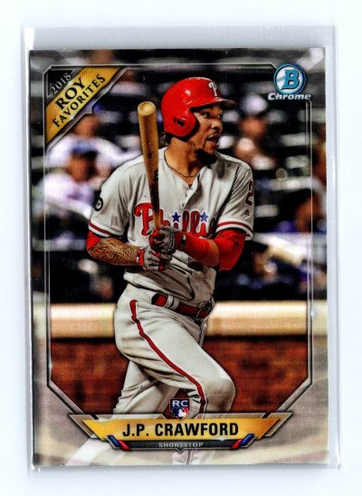 2018 Bowman #ROYF-JC J.P. Crawford Chrome Rookie of the Year Favorites