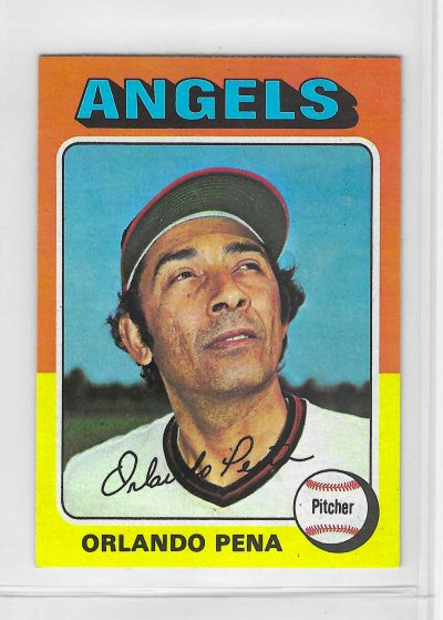 1975 Topps MINI Baseball - SET BREAK - Orlando Pena #573