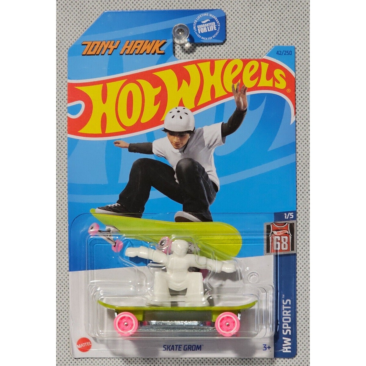 Hot Wheels Skate Grom Tony Hawk 2023 HW Sports Long Card
