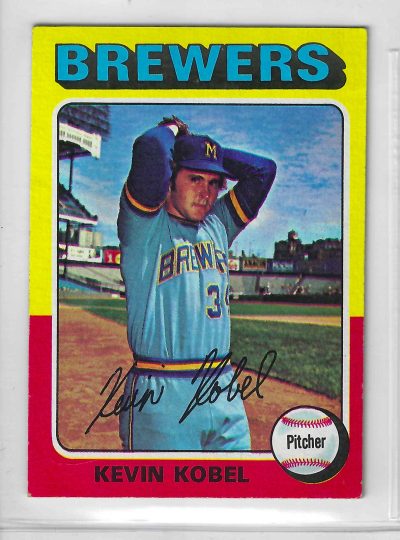 1975 Topps MINI Baseball - SET BREAK - Kevin Kobel #337