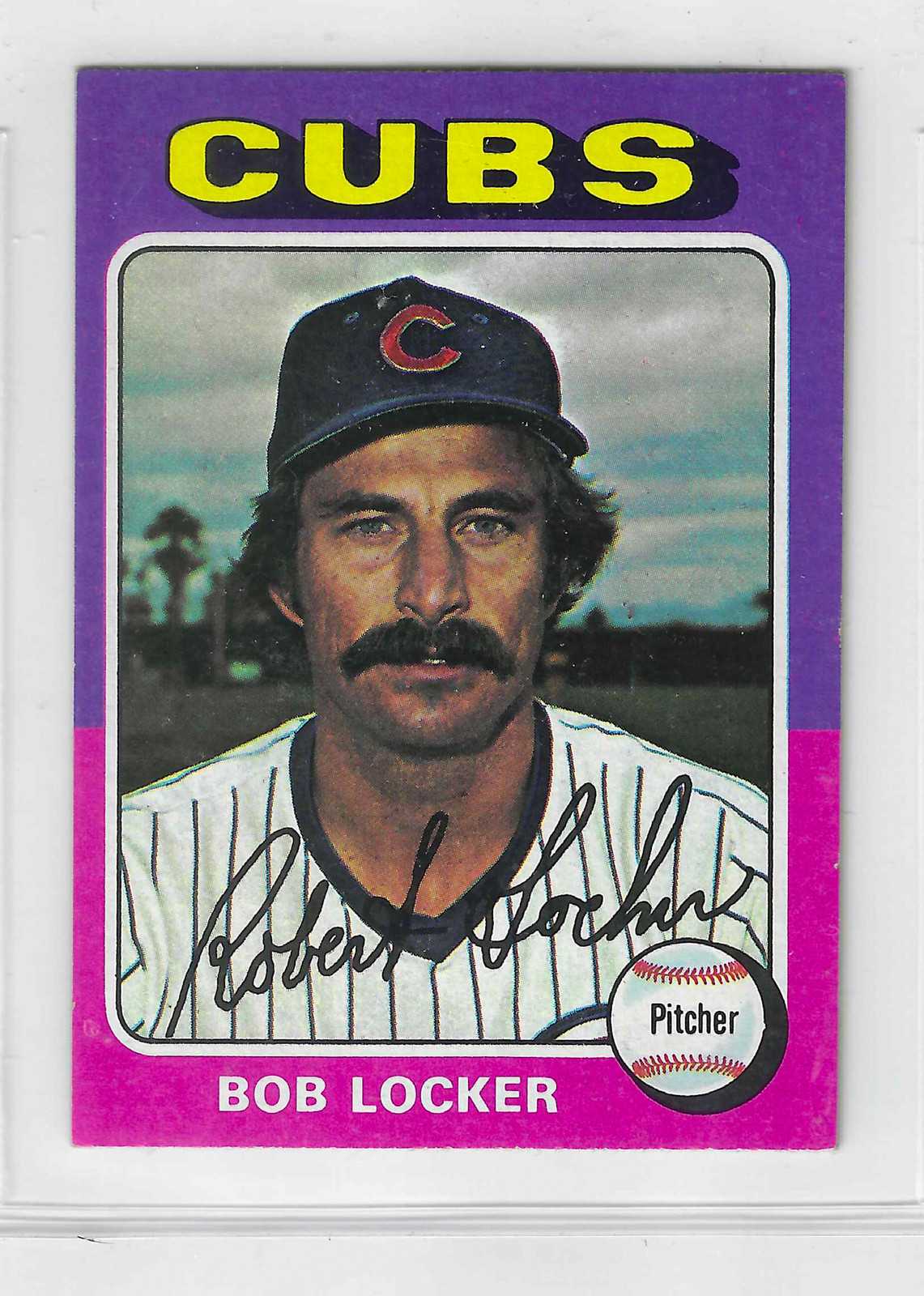1975 Topps Mini Baseball Bob Locker #434 Chicago Cubs