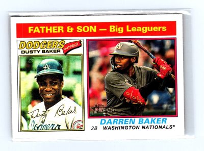 2025 Topps Heritage #70 Dusty Baker / Darren Baker