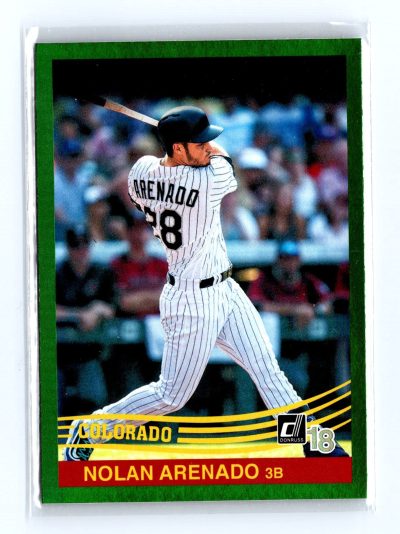 2018 Donruss #236 Nolan Arenado Holo Green