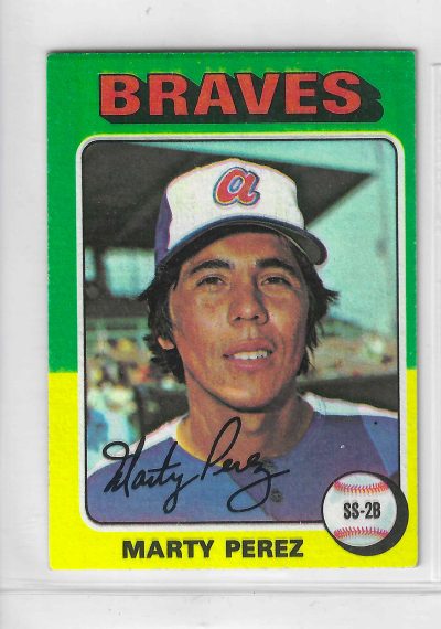 1975 Topps MINI Baseball - SET BREAK - Marty Perez #499