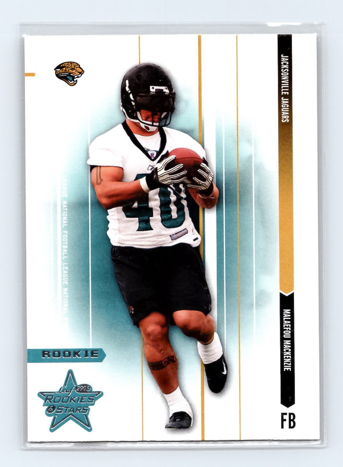 2003 Leaf Rookies Stars #106 Malaefou MacKenzie RC Jacksonville Jaguars