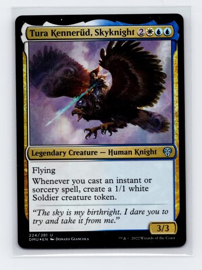 Dominaria United #224 Tura Kennerud, Skyknight Foil