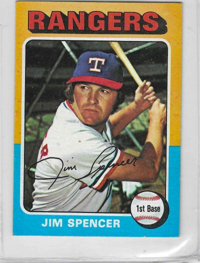 1975 Topps MINI Baseball - SET BREAK - Jim Spencer #387