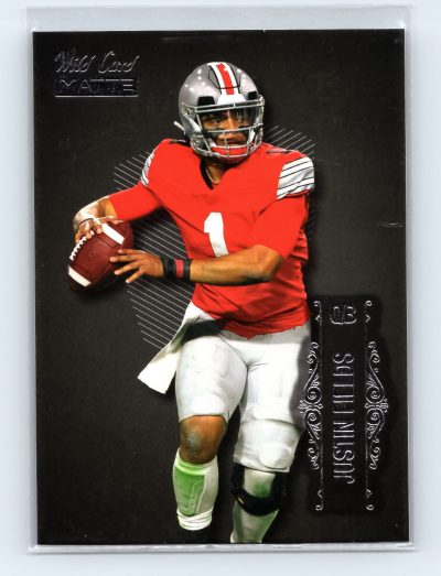 Justin Fields 2021 Wild Card Matte #LBC-4 Black Limited Base Card