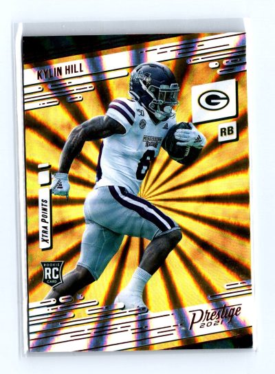 2021 Panini Prestige #228 Kylin Hill Xtra Points Galaxy