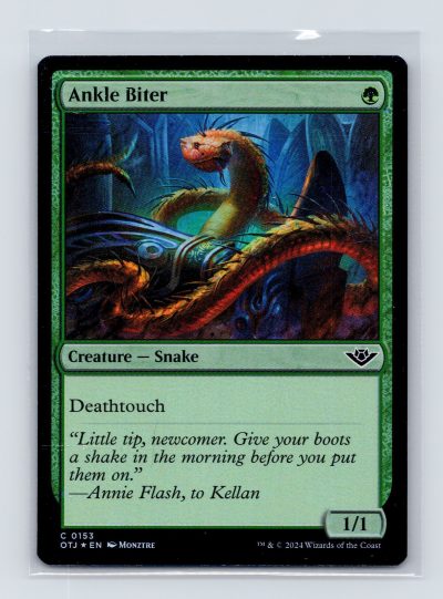 Outlaws of Thunder Junction #153 Ankle Biter - Foil