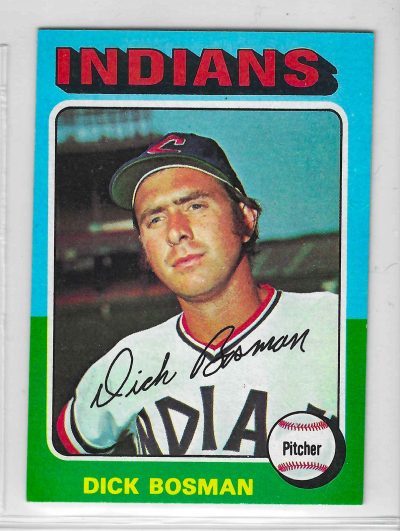 1975 Topps MINI Baseball - SET BREAK - Dick Bosman #354