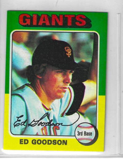 1975 Topps MINI Baseball - SET BREAK - Ed Goodson #322