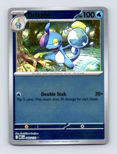 Drizzile 040/132 Pokemon TCG Mega Evolution Stage 1 Water Card Excellent