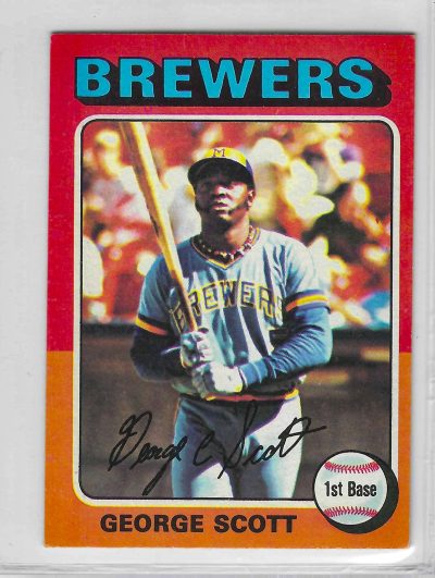1975 Topps MINI Baseball - SET BREAK - George Scott #360
