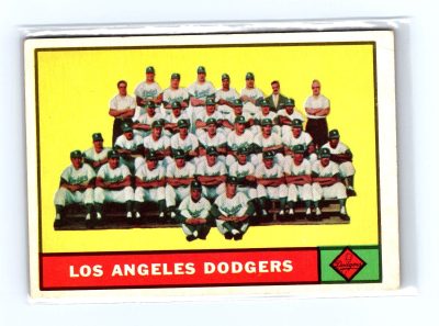 1961 Topps #86 Los Angeles Dodgers