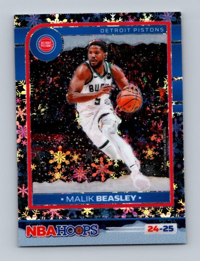 2024-25 Hoops #145 Malik Beasley Blizzard Prizms Premium