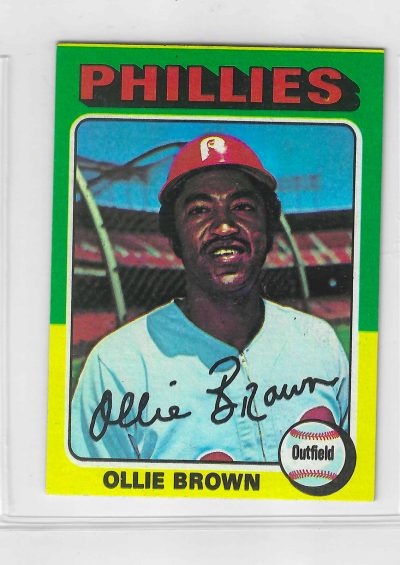1975 Topps MINI Baseball - SET BREAK - Ollie Brown #596