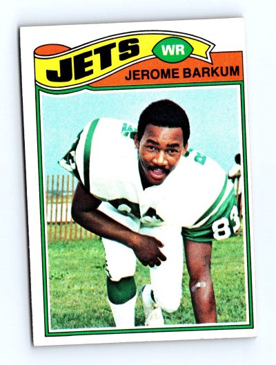 1977 Topps #254 Jerome Barkum NFL - Set Break