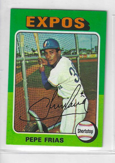 1975 Topps MINI Baseball - SET BREAK - Pepe Frias #496