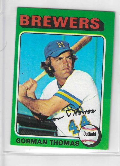 1975 Topps MINI Baseball - SET BREAK - Gorman Thomas #532