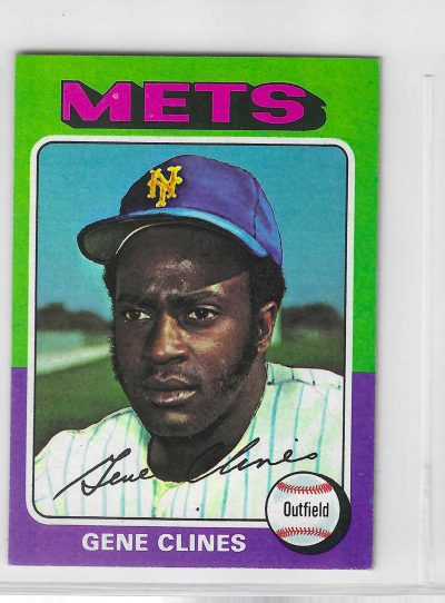 1975 Topps MINI Baseball - SET BREAK - Gene Clines #575