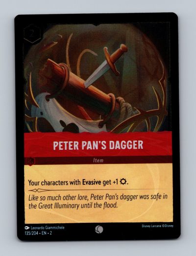 Rise of the Floodborn #135/204 Peter Pan's Dagger Foil