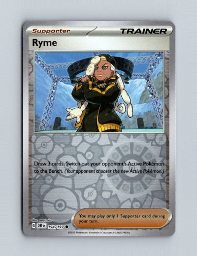 SV03: Obsidian Flames #194/197 Ryme Holo