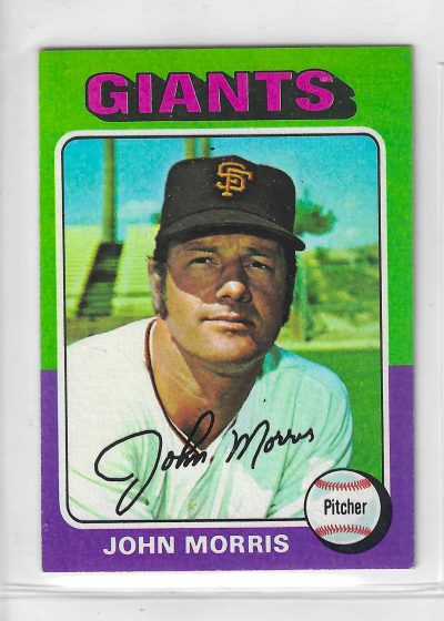 1975 Topps MINI Baseball - SET BREAK - John Morris #577