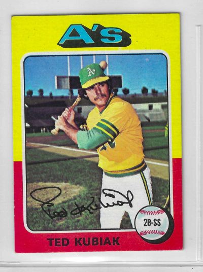 1975 Topps MINI Baseball - SET BREAK - Ted Kubiak #329