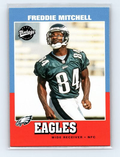 Freddie Mitchell Eagles Vintage Upper Deck Football Card EXCELLENT