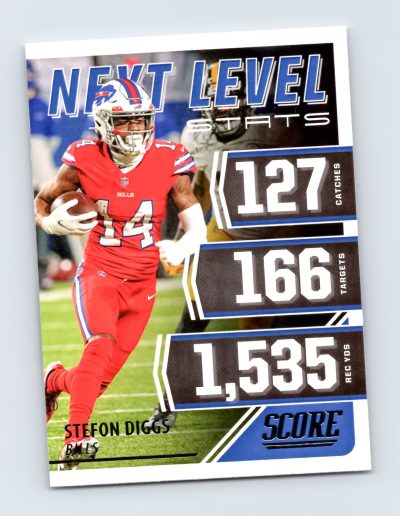 Stefon Diggs 2021 Score Next Level Stats #NL12 Bills Card - EXCELLENT