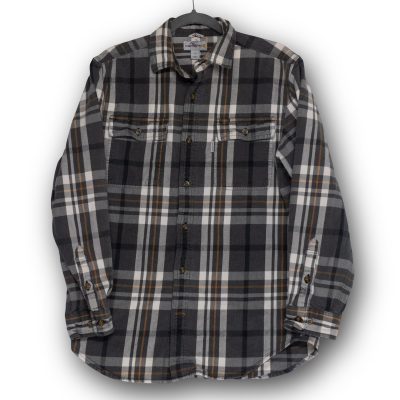 Vintage Carhartt Plaid Flannel Shirt Mens M Original Fit Long Sleeve Excellent