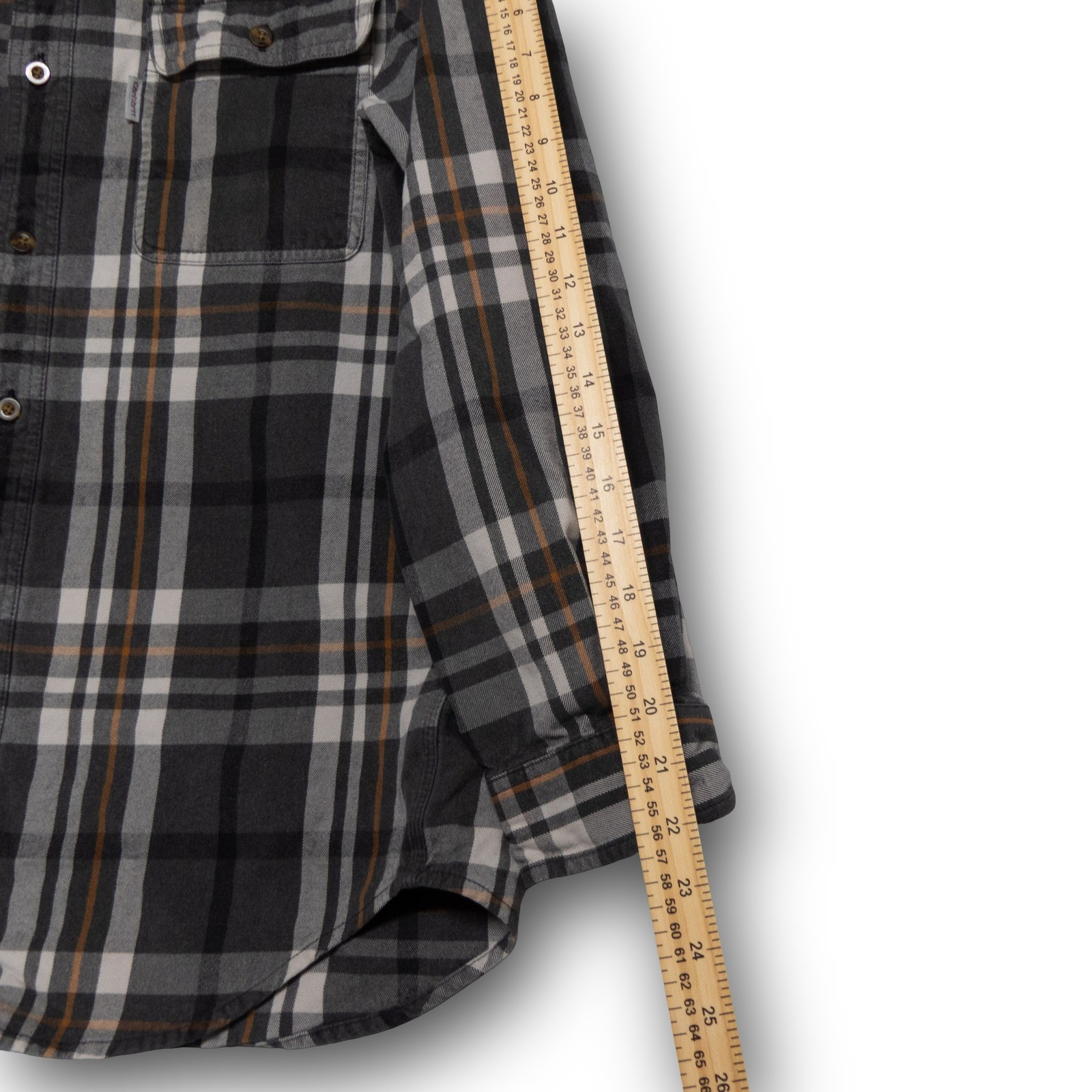 Vintage Carhartt Plaid Flannel Shirt Mens M Original Fit Long Sleeve Excellent - Image 6