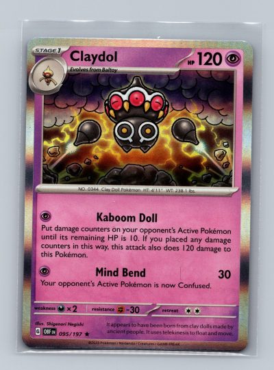 SV03: Obsidian Flames #095/197 Claydol Holo