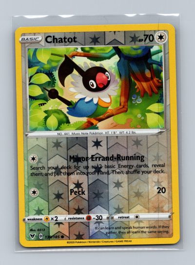 SWSH04: Vivid Voltage #139/185 Chatot Holo