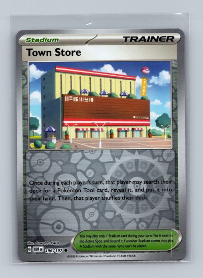 SV03: Obsidian Flames #196/197 Town Store Holo