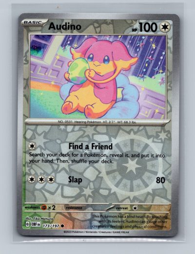 SV03: Obsidian Flames #173/197 Audino Holo
