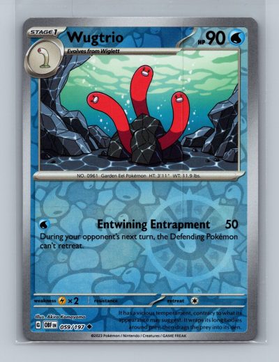 SV03: Obsidian Flames #059/197 Wugtrio Holo