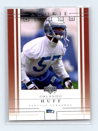 2001 Upper Deck Orlando Huff Rookie Card #307 /750 Seattle Seahawks