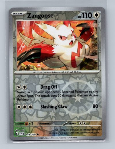 SV01: Scarlet & Violet Base Set #147/198 Zangoose Holo