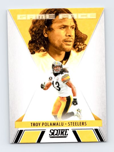 Troy Polamalu 2021 Score Game Face #GF13 Pittsburgh Steelers Card MINT
