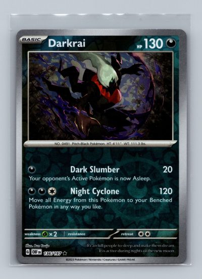 SV03: Obsidian Flames #136/197 Darkrai Holo
