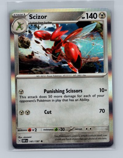 SV03: Obsidian Flames #141/197 Scizor Holo